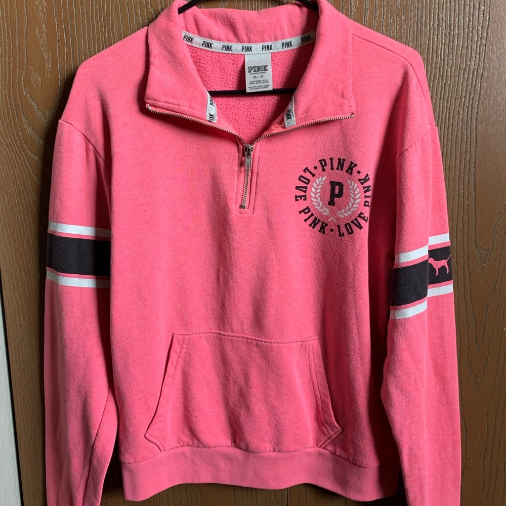 VS PINK half-zip Crewneck